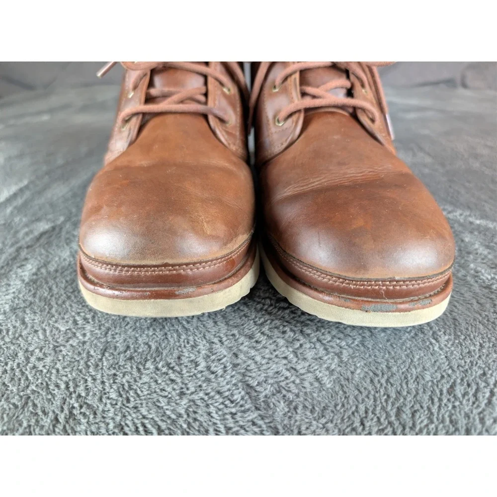 UGG Neumel Waterproof Brown Chukka Shearling Lined‎ Ankle Boots Men Size 12